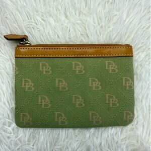 DOONEY & BOURKE Green Signature Canvas Pouch